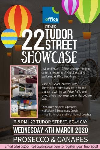Calling all PAs, EAs and Office Managers! 22 Tudor Street Showcase