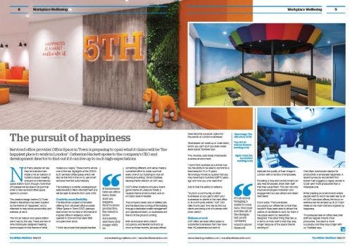 The pursuit of happiness: OSiT feature in Facilities Matters