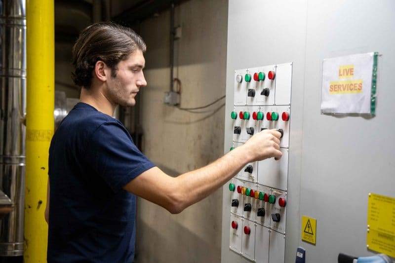 The OSFM facilities management team at work, ensuring peak operational performance and luxury standards across the Office Space in Town property portfolio.