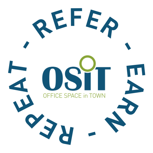 Earn rewards through the Office Space in Town office referral program for successful workspace sign-ups.