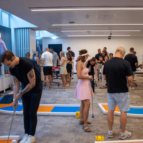 Corporate summer party at Office Space in Town Liverpool Street, featuring professional networking in a luxury boutique environment near Liverpool Street Station and Broadgate.