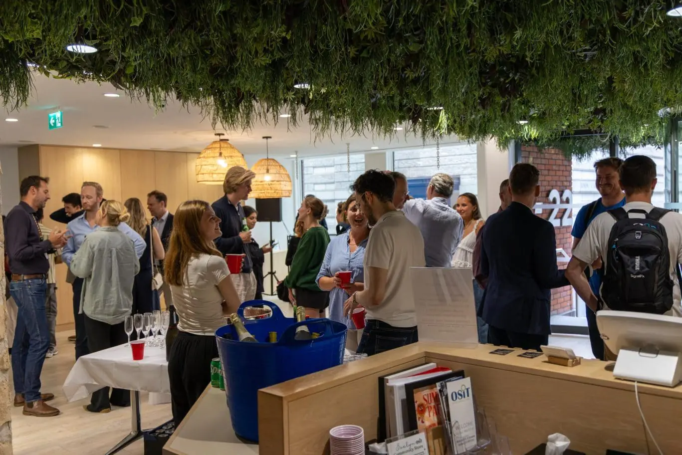 Rooftop venue hire in London EC4Y, highlighting the exclusive terrace at OSiT Blackfriars near Fleet Street for corporate summer parties, social events, and professional networking.
