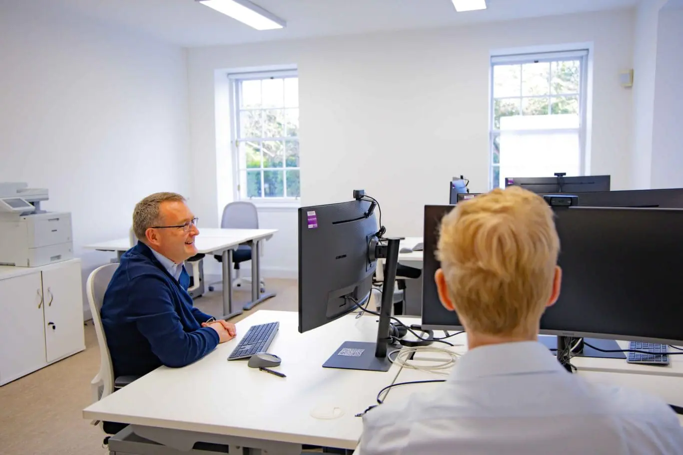 James and Jamie working at OSiT Edinburgh-2