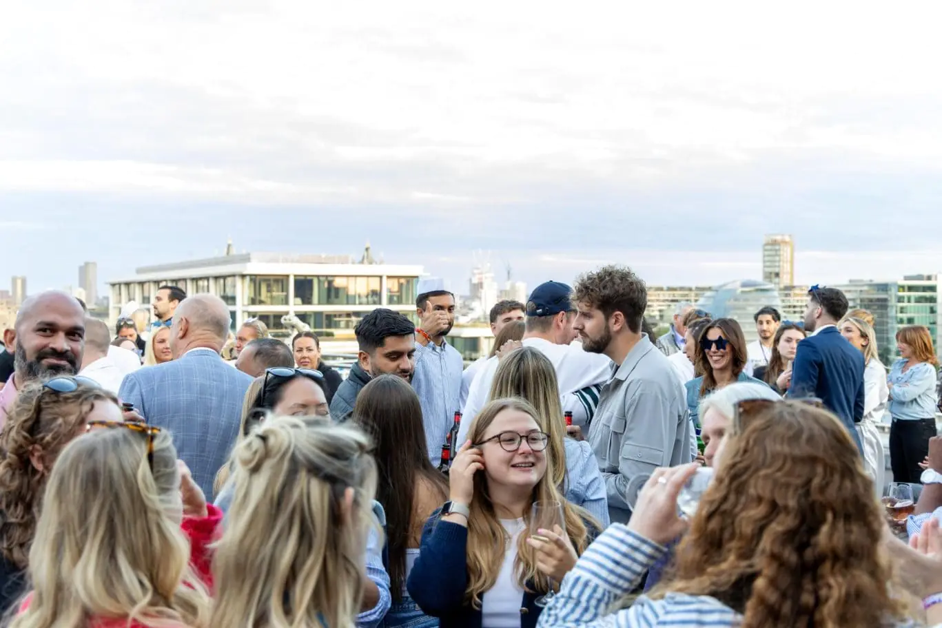 The Office Space in Town Monument Summer Party on the nautical rooftop deck, bringing together staff and business tenants at 20 St Dunstan's Hill, London EC3R.