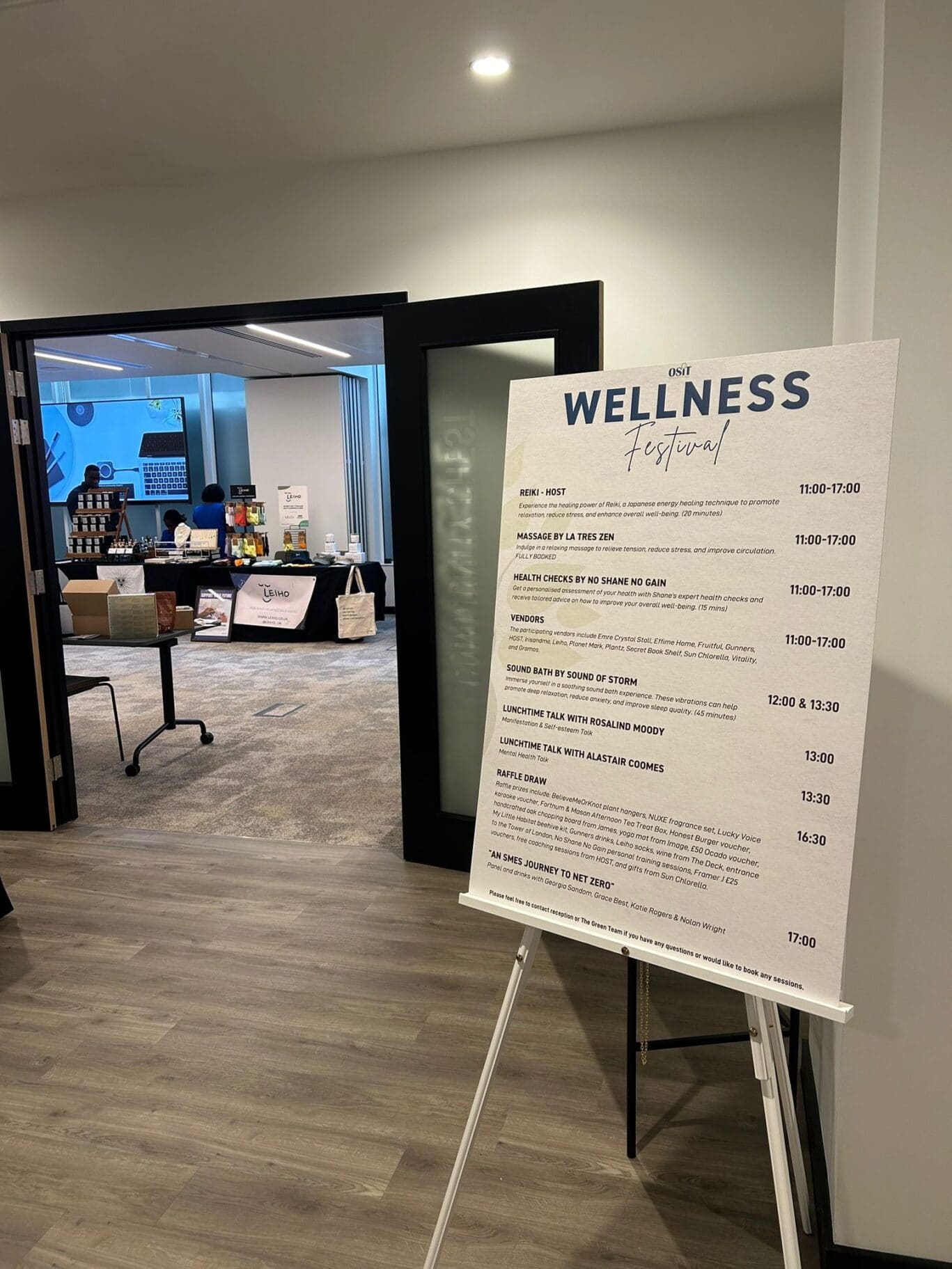 Office Space in Town ESG event featuring the Wellness Festival