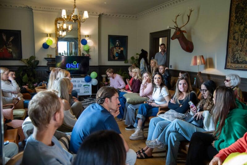 Members of the OSiT family during a team building weekend away, representing the friendly and dedicated staff who manage Office Space in Town’s boutique workspaces.