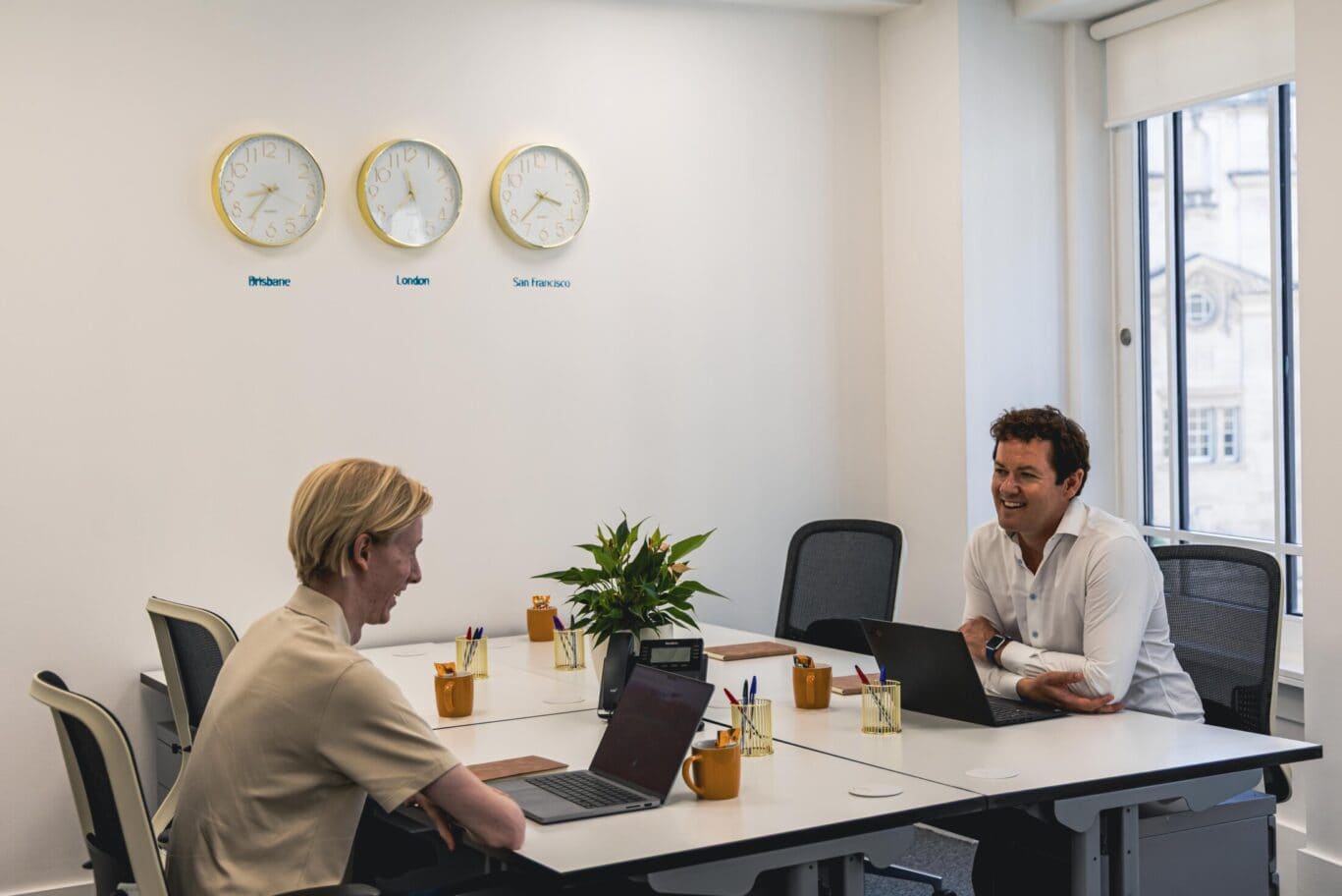 A sophisticated and light-filled private office at OSiT St Paul's, offering a luxury boutique workspace for professionals in the City of London.
